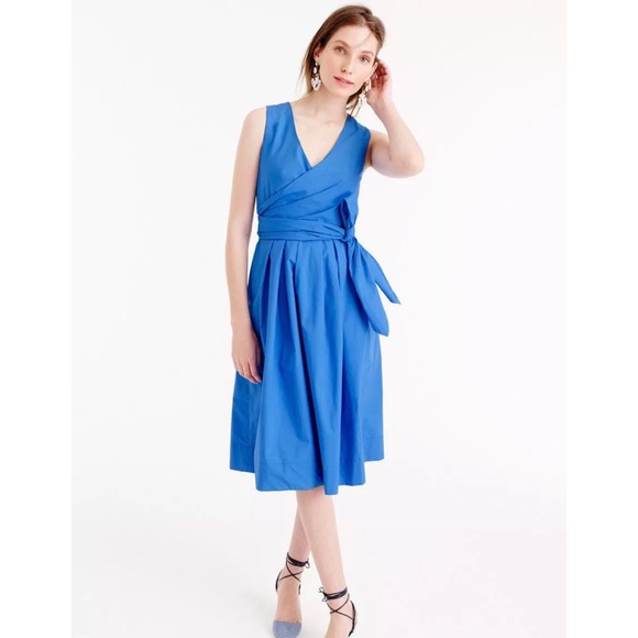 J. Crew Dresses & Skirts - J. Crew Poplin wrap dress